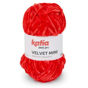 Laine Katia Velvet Mini Coloris ROUGE 211